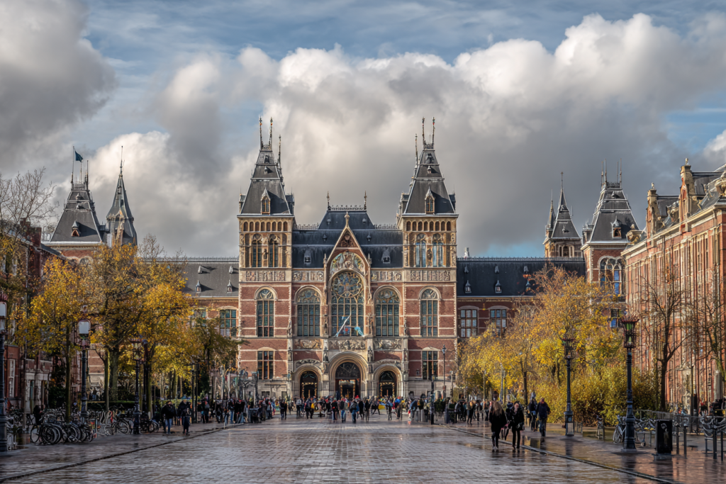 Rijksmuseum Amsterdam seen from Museumsquare